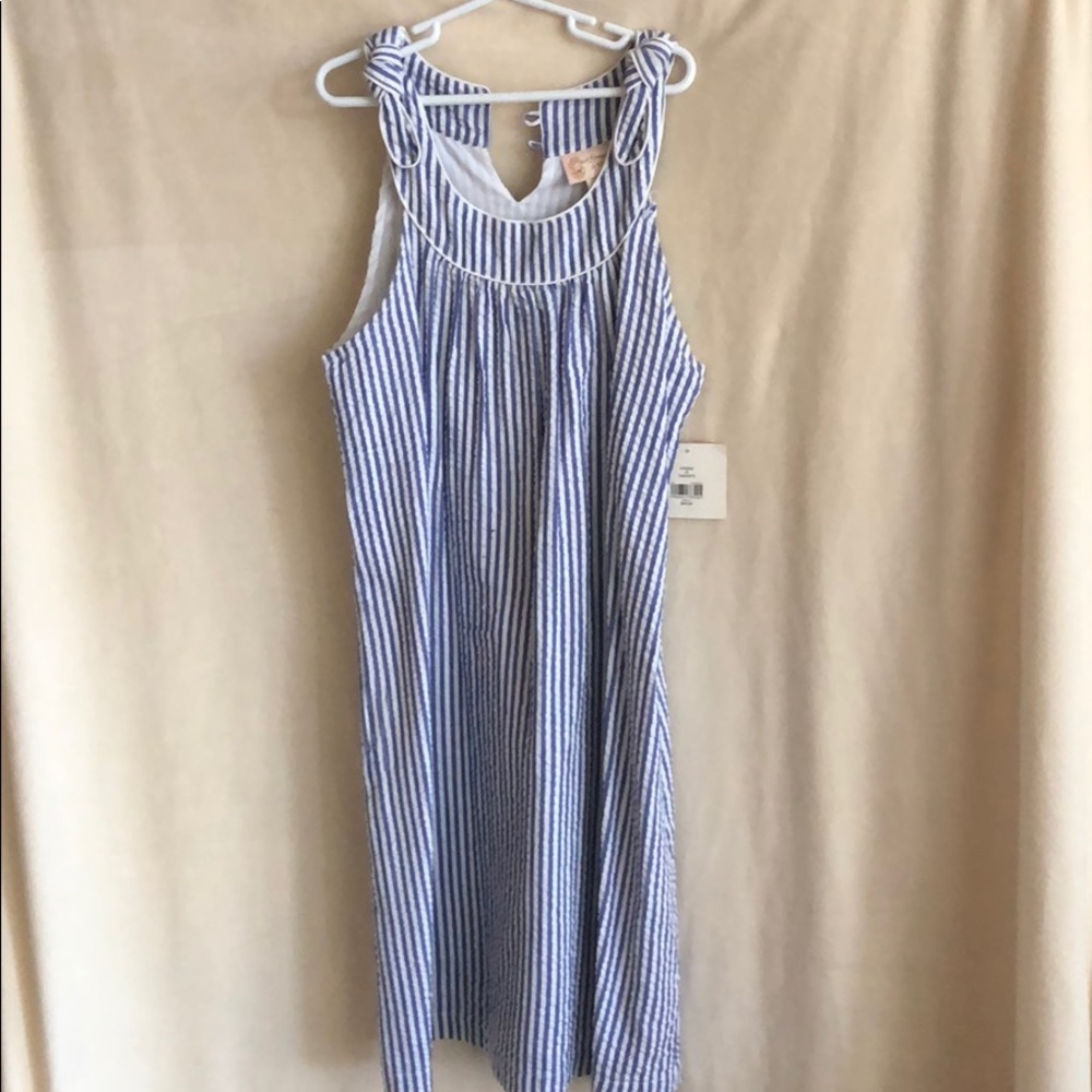 seersucker dress, new with tag, girls 16, $18